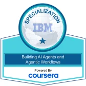 Building AI Agents and Agentic Workflows (Specialization) badge